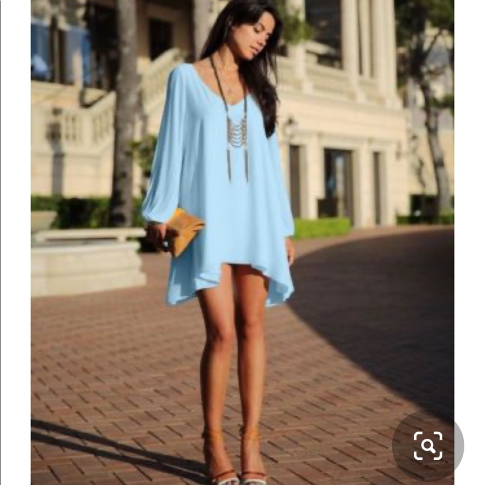 Ice Blue Mini Dress
